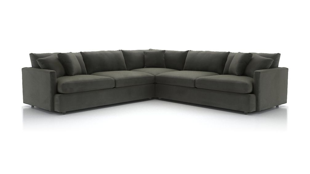 Lounge II 3-Piece Sectional Sofa - Pewter - Image 0