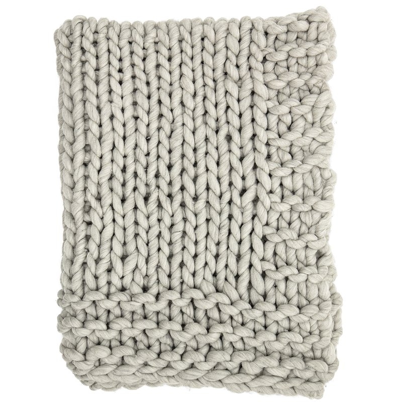 Clotilde Chunky Blend Knit Wool Throw - Image 0