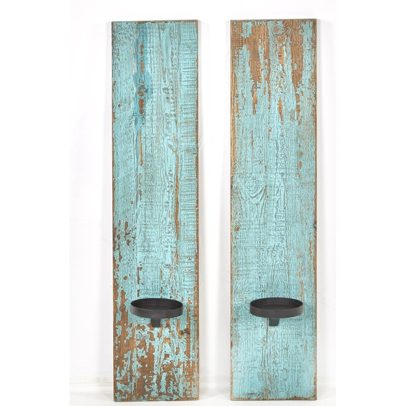 Tall Metal Wall Sconce (Set of 2) - Image 0