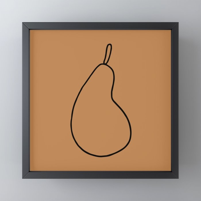 pear Framed Mini Art Print - Image 0
