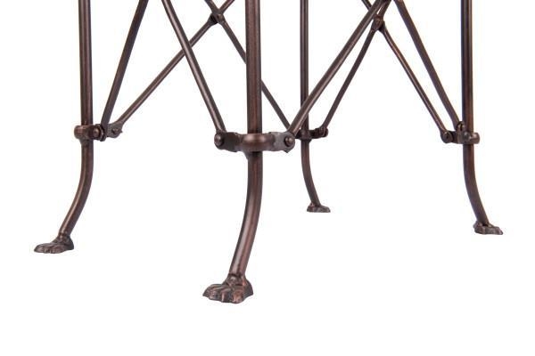 Small Rectangle Bronze Metal Table - Image 2