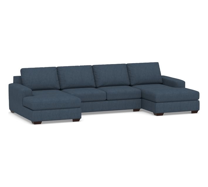 Big Sur Square Arm Upholstered U-Shaped Chaise Sectional - Image 0