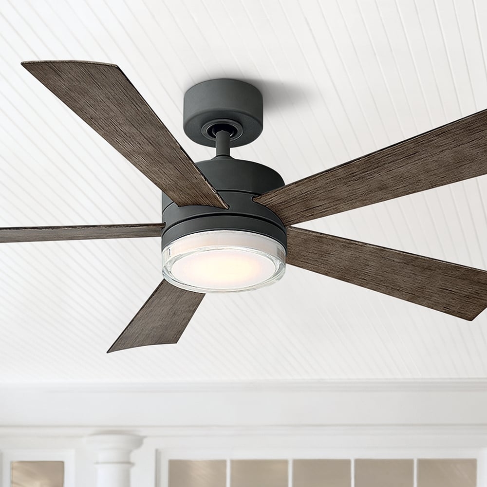 52" Modern Forms Wynd Graphite LED Wet Ceiling Fan - Style # 58R75 - Image 0