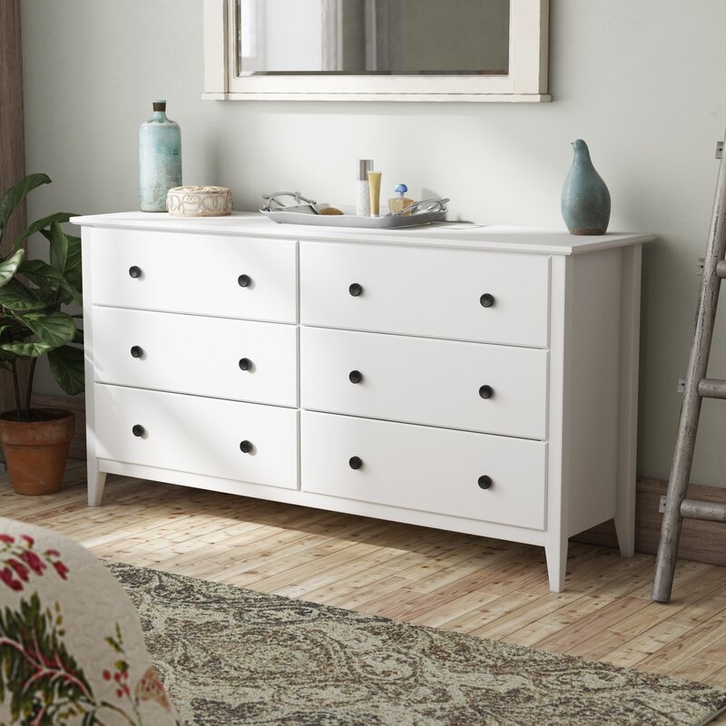 Greenport 6 Drawer 63.75'' W Solid Wood - Image 2