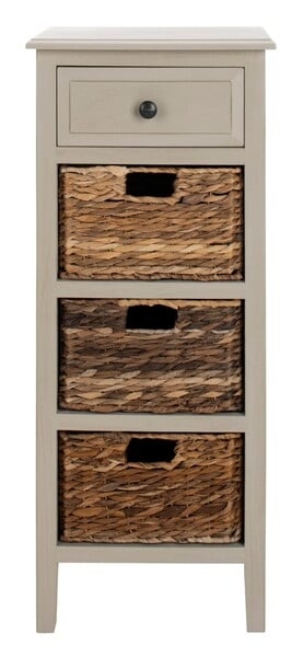 Michaela Drawer Side Table - Vintage Grey - Safavieh - Image 0