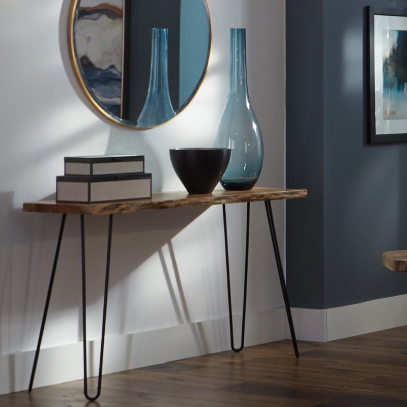 Tindle Live Edge Hairpin Console Table - Image 2