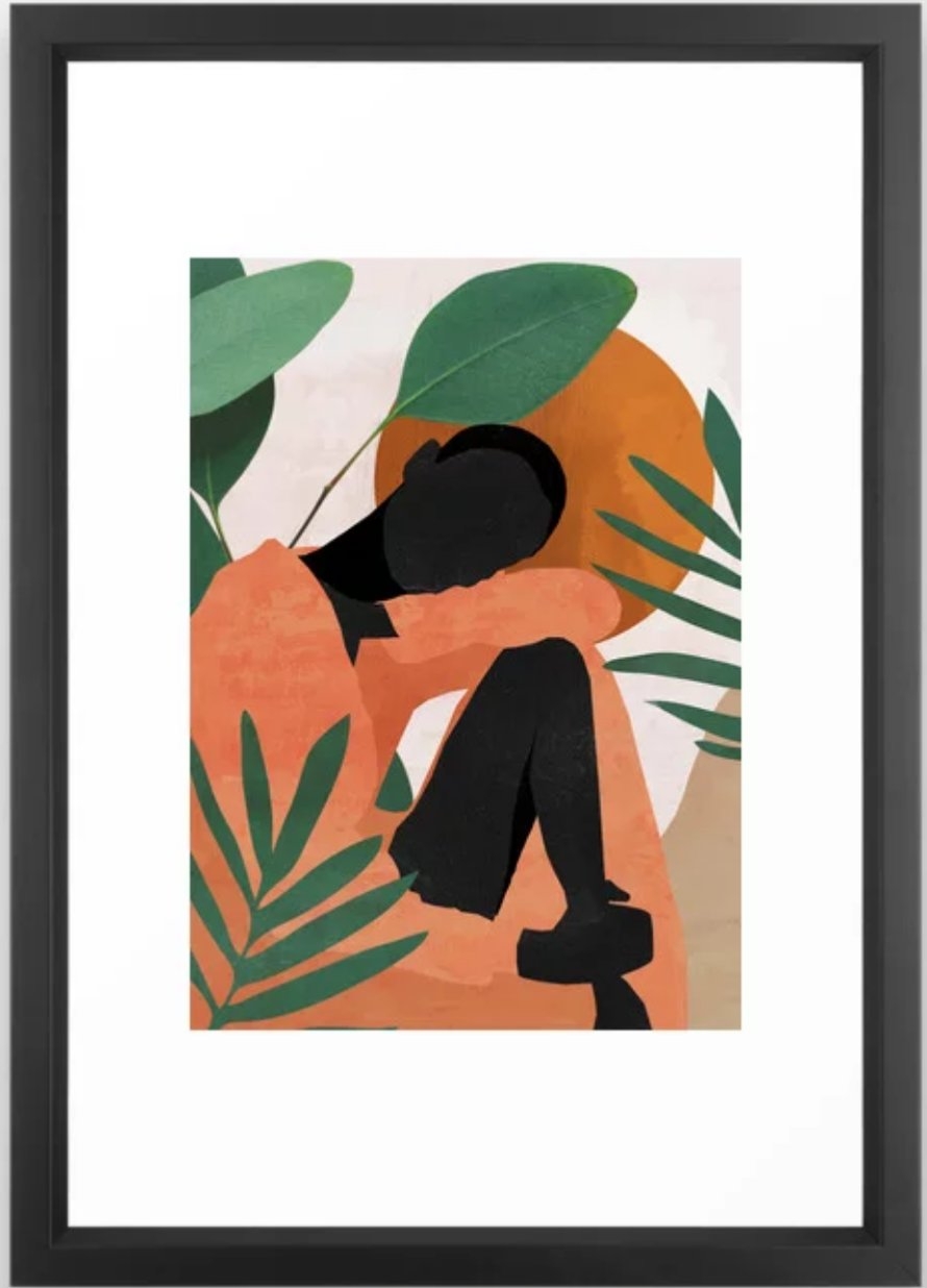 Tropical Girl 10 Framed Art Print - Image 0