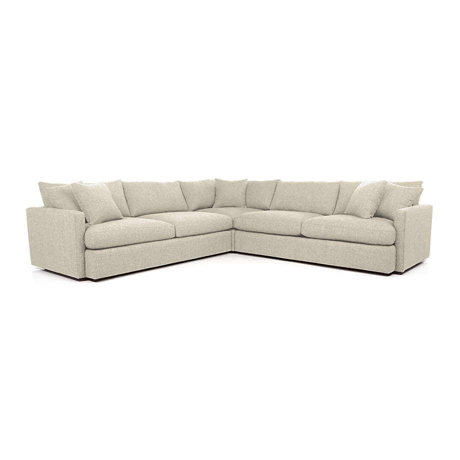 Lounge II Deep 3-Piece Sectional Sofa - Taft Cement - Image 0