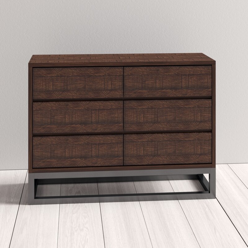 Natural Peabody 6 Drawer Double Dresser - Image 0