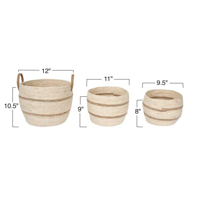 Shiloh Baskets, Set of 3 - Image 1