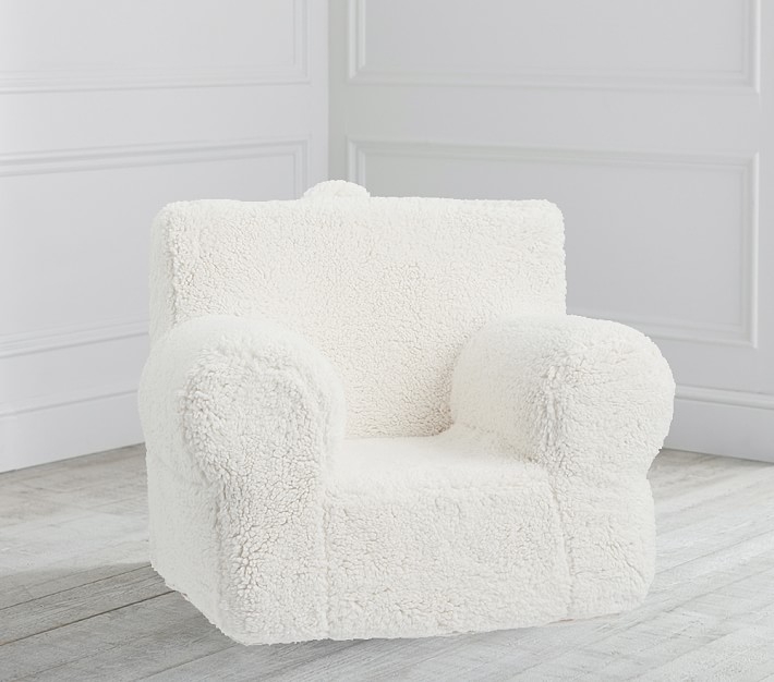 Cream Sherpa Anywhere Chair® Regular - Image 0
