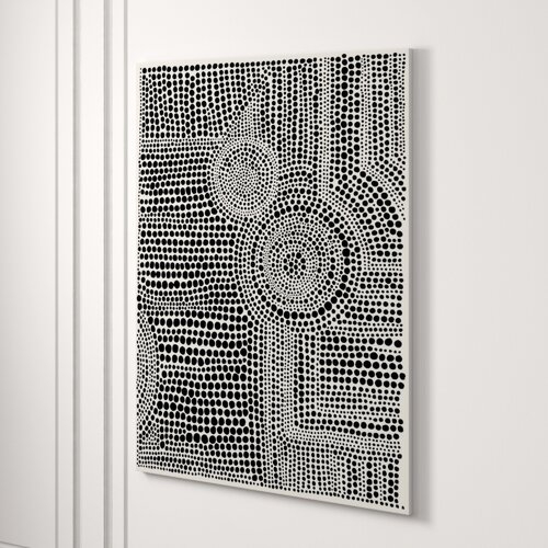 CLUSTERED DOTS A' GRAPHIC ART PRINT ON WRAPPED CANVAS - Image 1