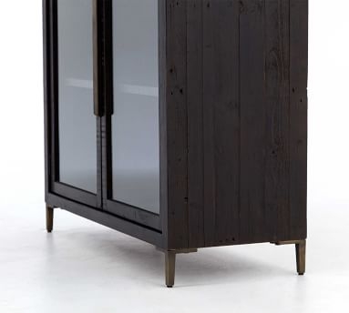 Braden Display Cabinet, Natural Oak/Satin Brass - Image 5