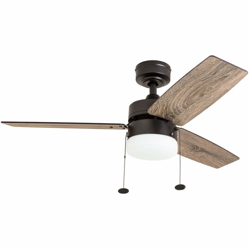 42" Chanice 3 - Blade Propeller Ceiling Fan with Pull Chain and Light Kit Included - Image 0