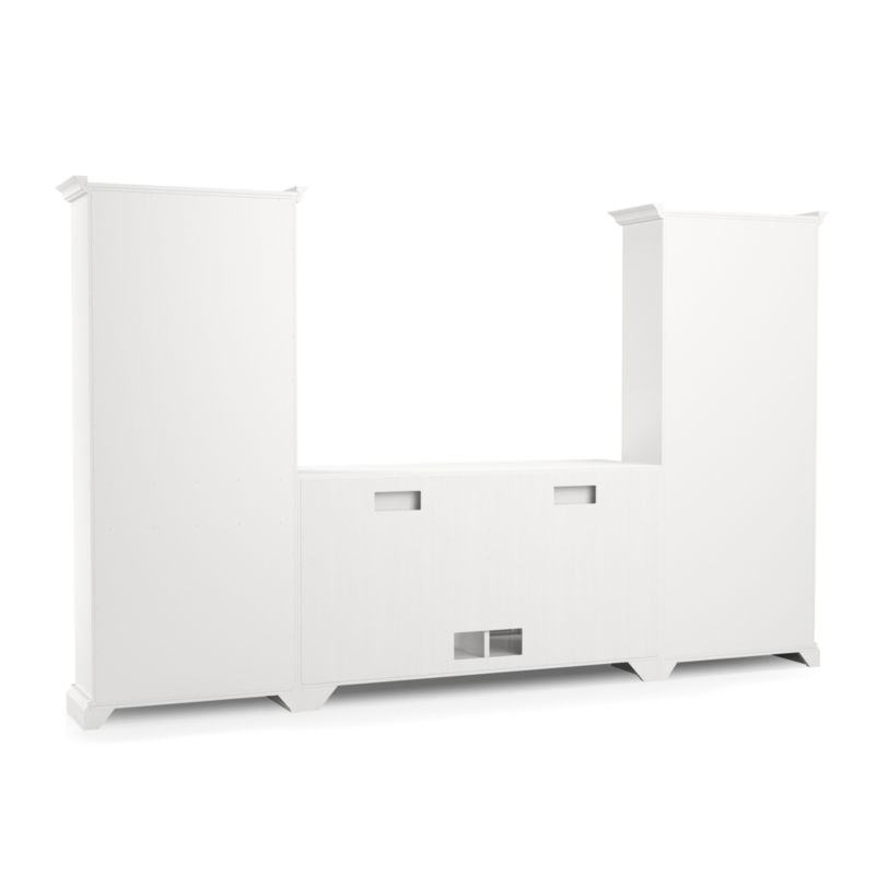 Cameo 3-Piece Modular White Glass Door Media Entertainment Center RESTOCK in mid August, 2025. - Image 4