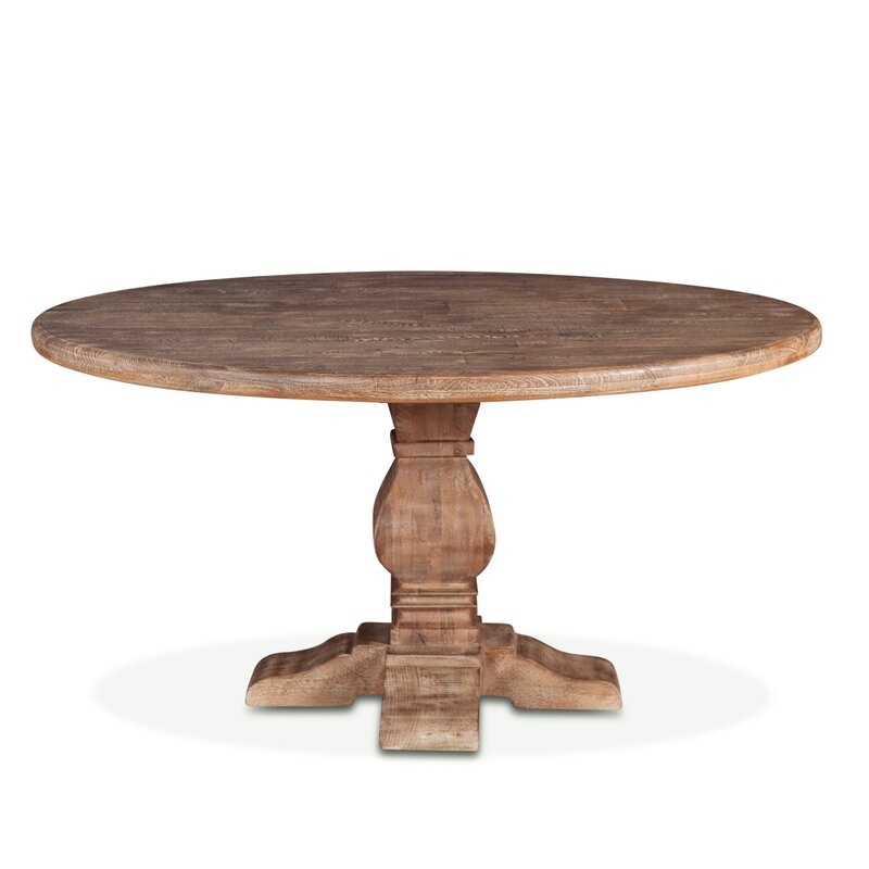 Candace 60'' Mango Solid Wood Pedestal Dining Table - Image 0