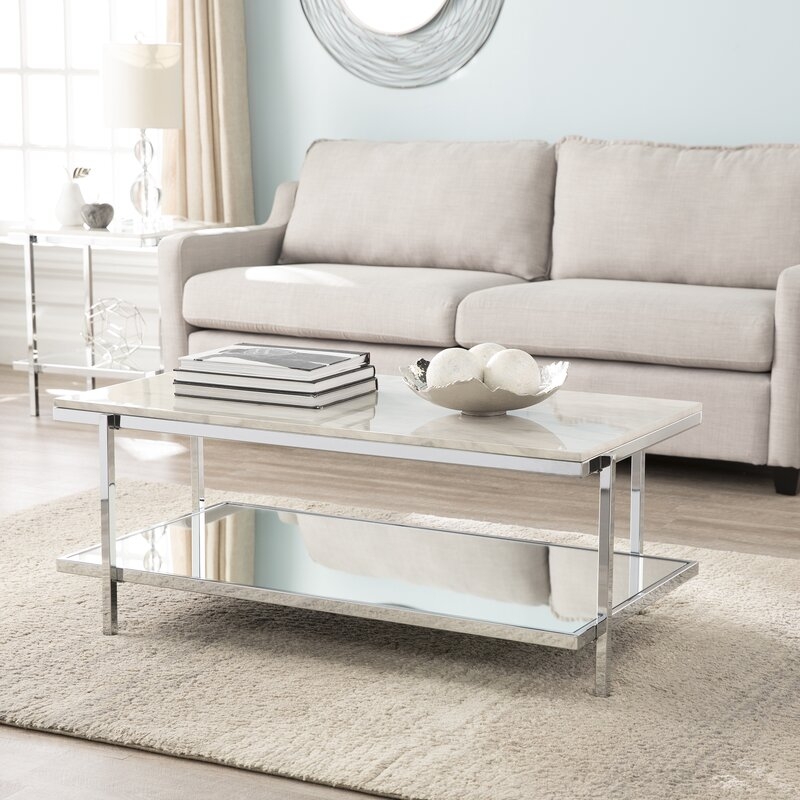 Skipton Faux Marble Coffee Table - Image 0