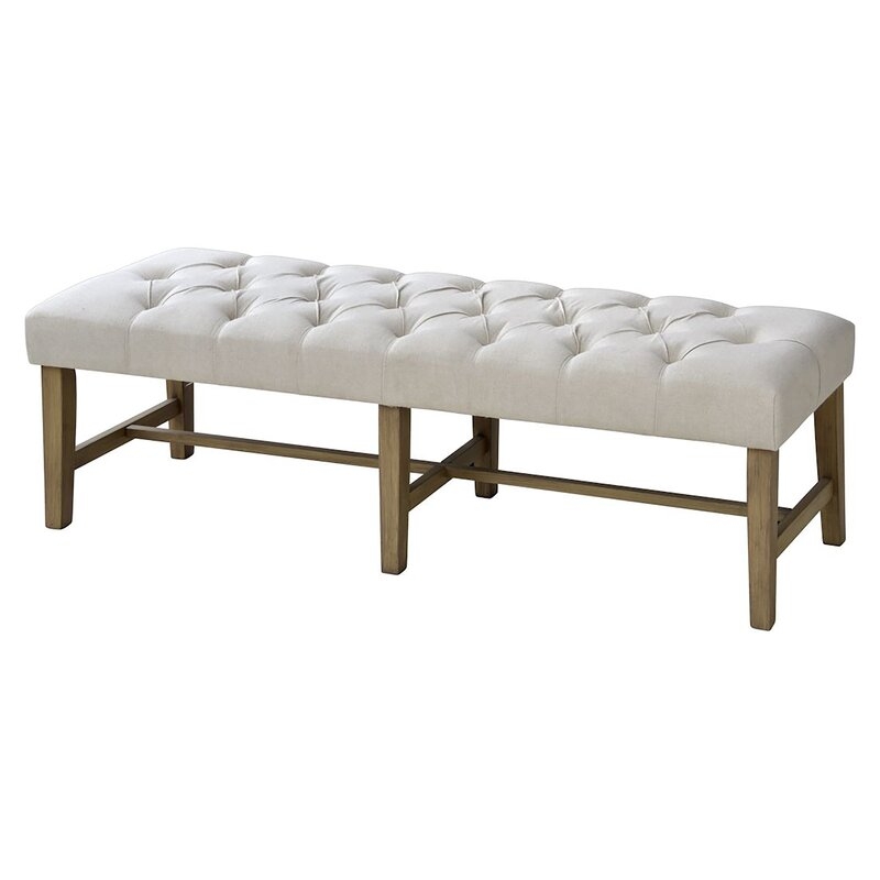 Gawley's Gate Upholstered Bench / Oatmeal - Image 0