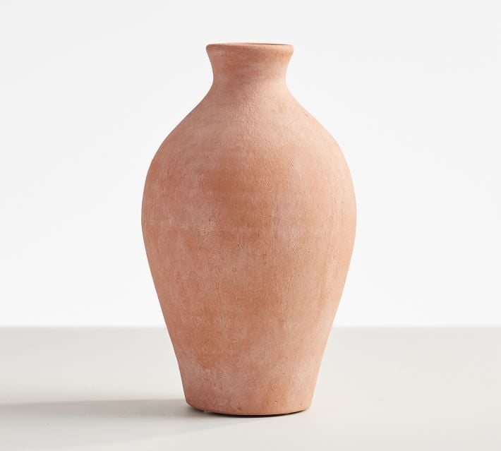 Terra Cotta Vases, Medium Bottle, Terracotta - Image 0