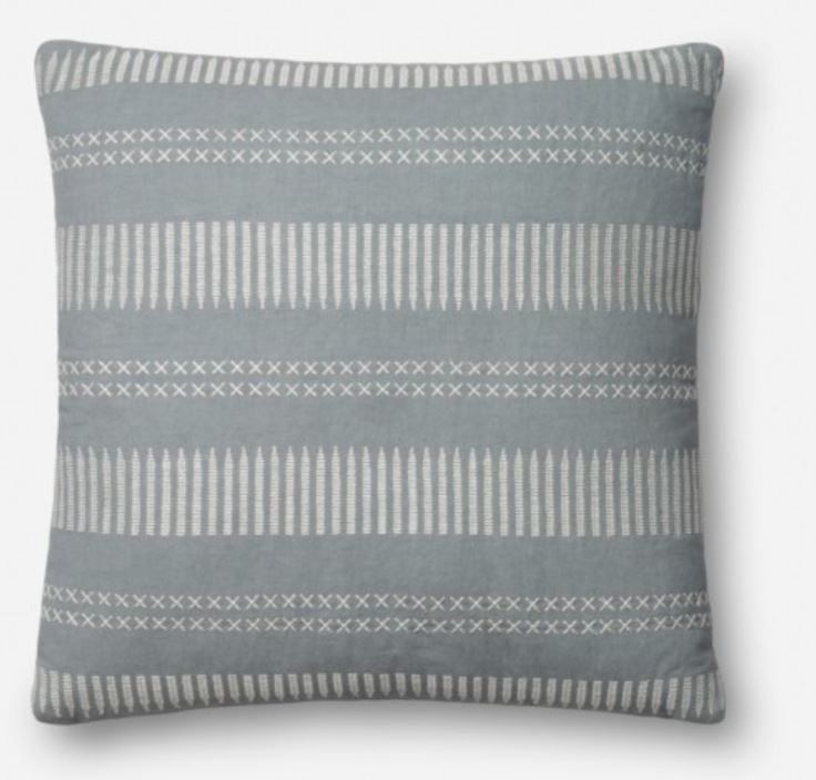 PILLOWS - LT. BLUE 18X18, with down insert - Image 0