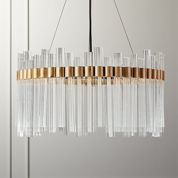 ORION GLASS CRYSTAL CHANDELIER *Purchase now and we'll ship when it's available.  Estimated in mid July 2023 - Image 0