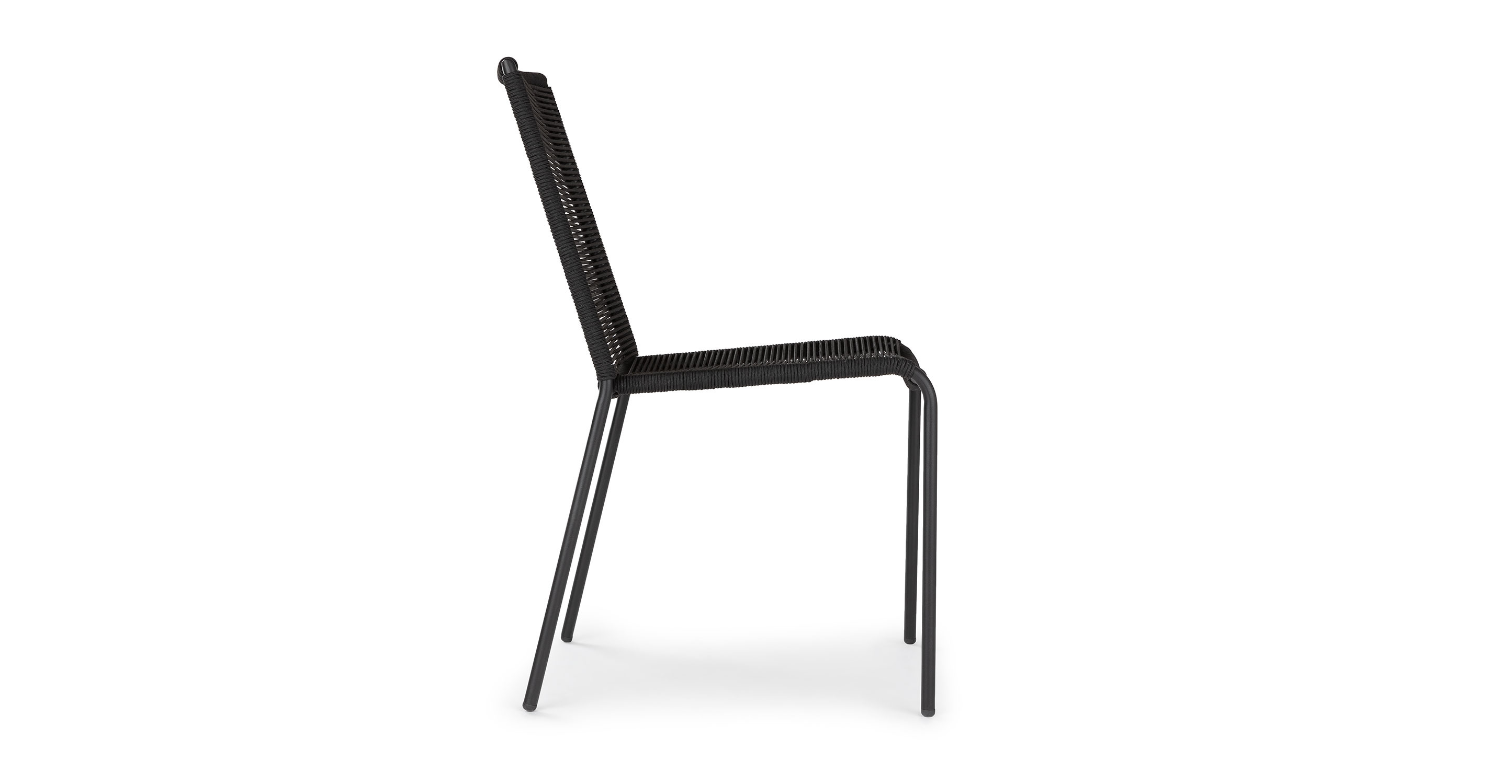 Zina Ember Black Dining Chair - Image 4