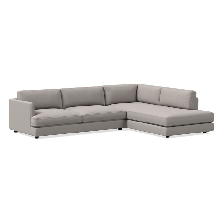 Haven 2-Piece Terminal Chaise Sectional, Dove Gray, Extra Deep - Image 0