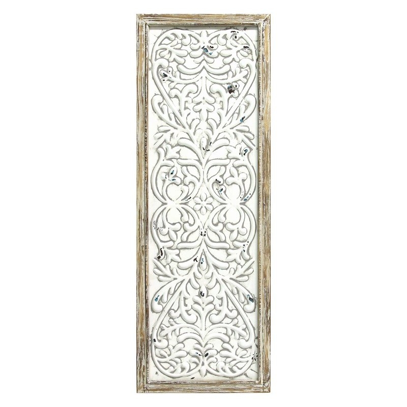 Framed Embossed Metal Panel Wall Décor - Image 0