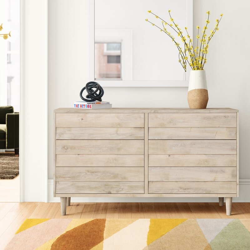 Naomi Reclaimed Look 6 Drawer Double Dresser - Image 2