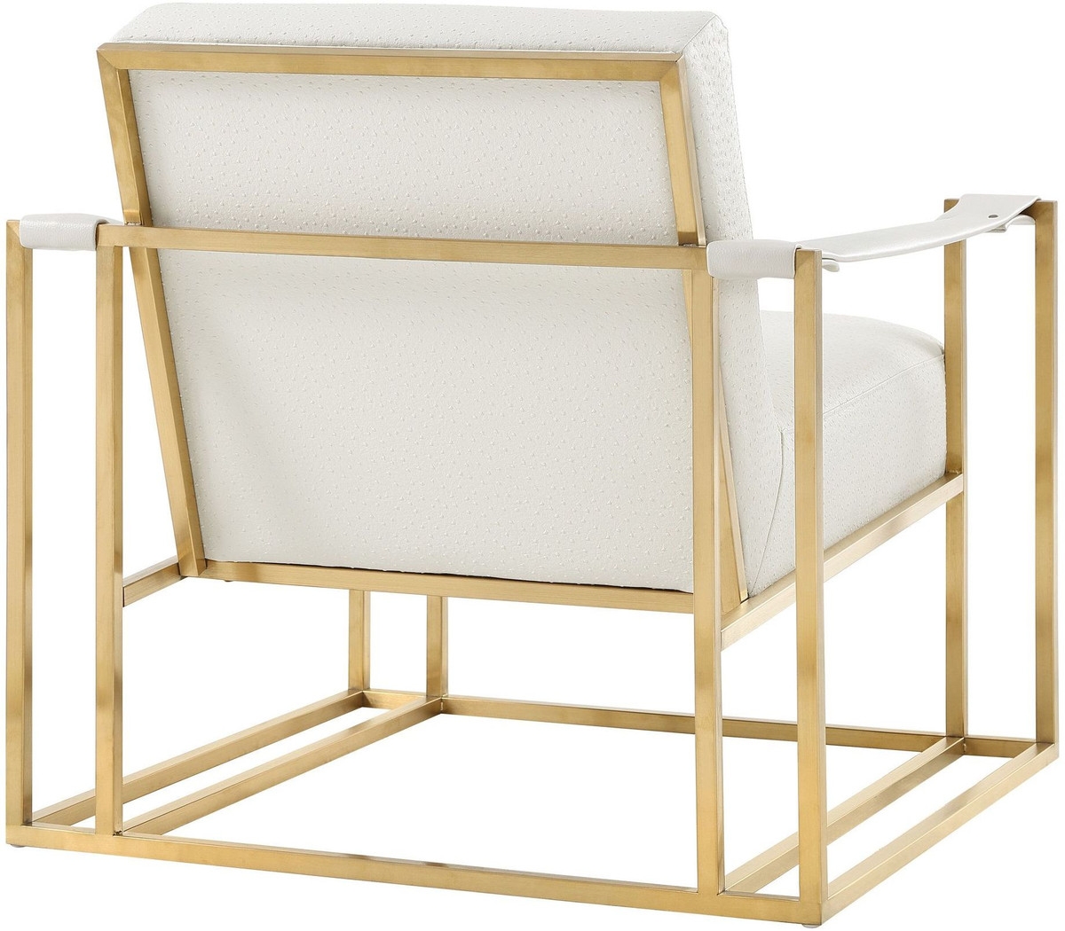 Billy Ostrich Print Chair, Cream - Image 2