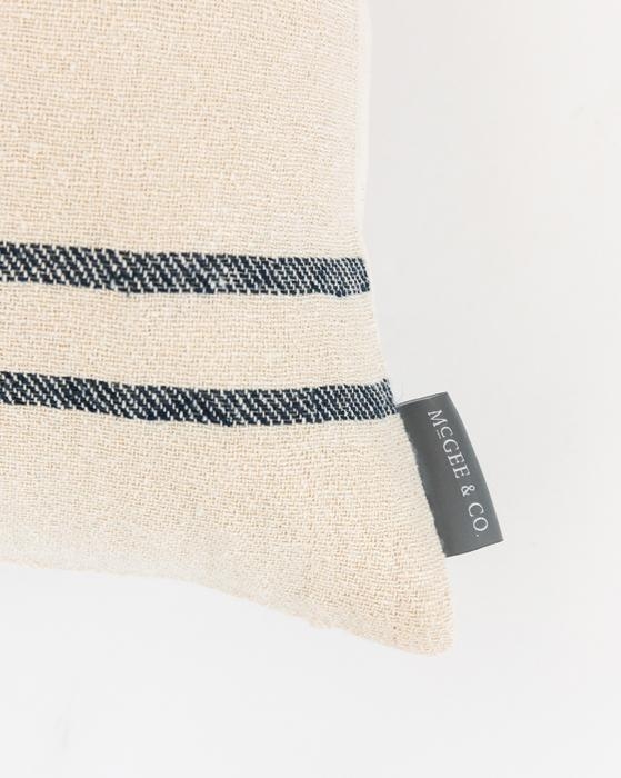 Abigail Silk Stripe Pillow Cover, 20" x 14" - Image 1