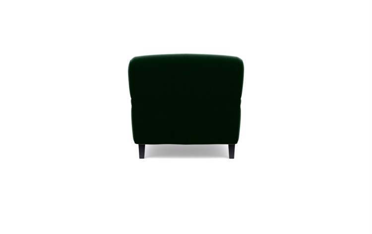 Rose by The Everygirl Chairs in Emerald Fabric with Matte Black with Brass Caster legs - Image 3