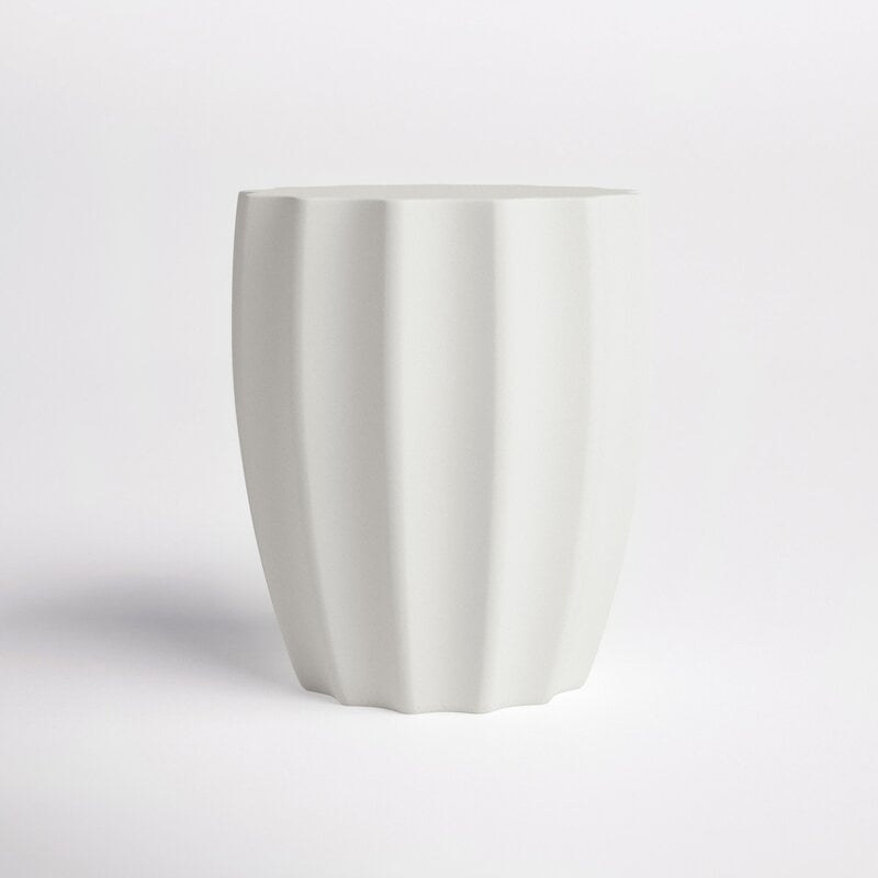 Coulver 17.7'' Tall Concrete Abstract End Table - Image 0