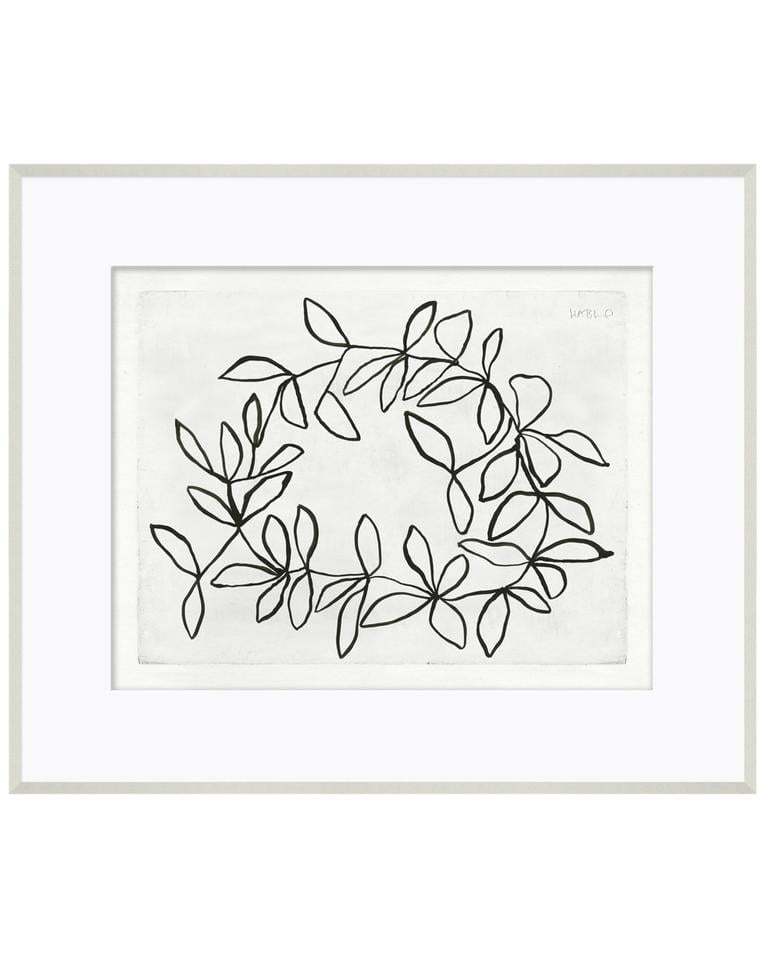 Sketched Wreath Framed Art - Image 0