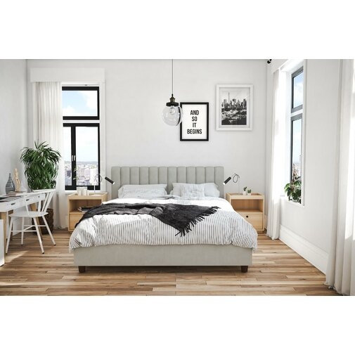 Brittany Upholstered Platform Bed - Image 2