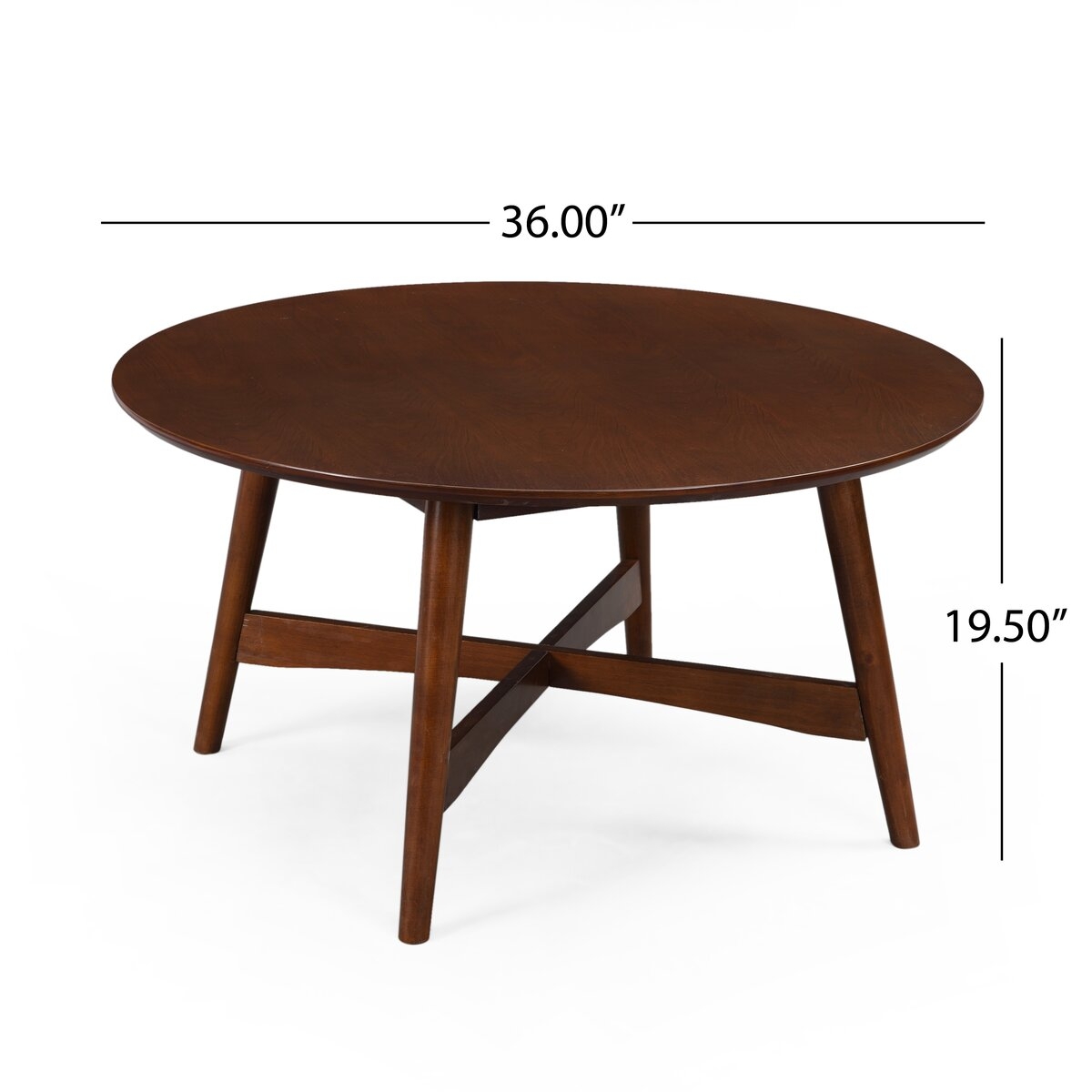 George Oliver 4 Legs Coffee Table / Walnut - Image 2