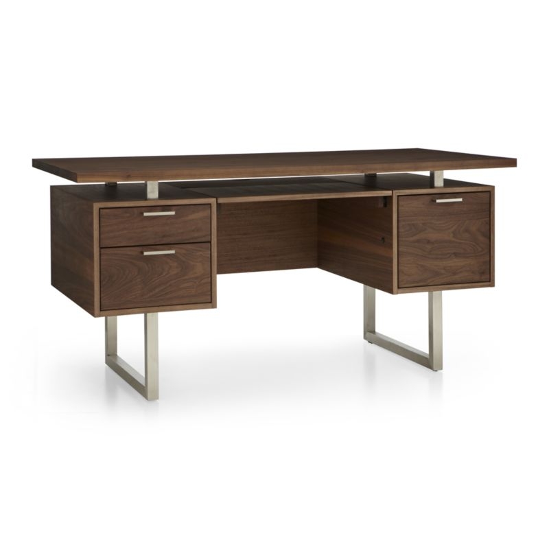 Clybourn Walnut Executive Desk - Image 3