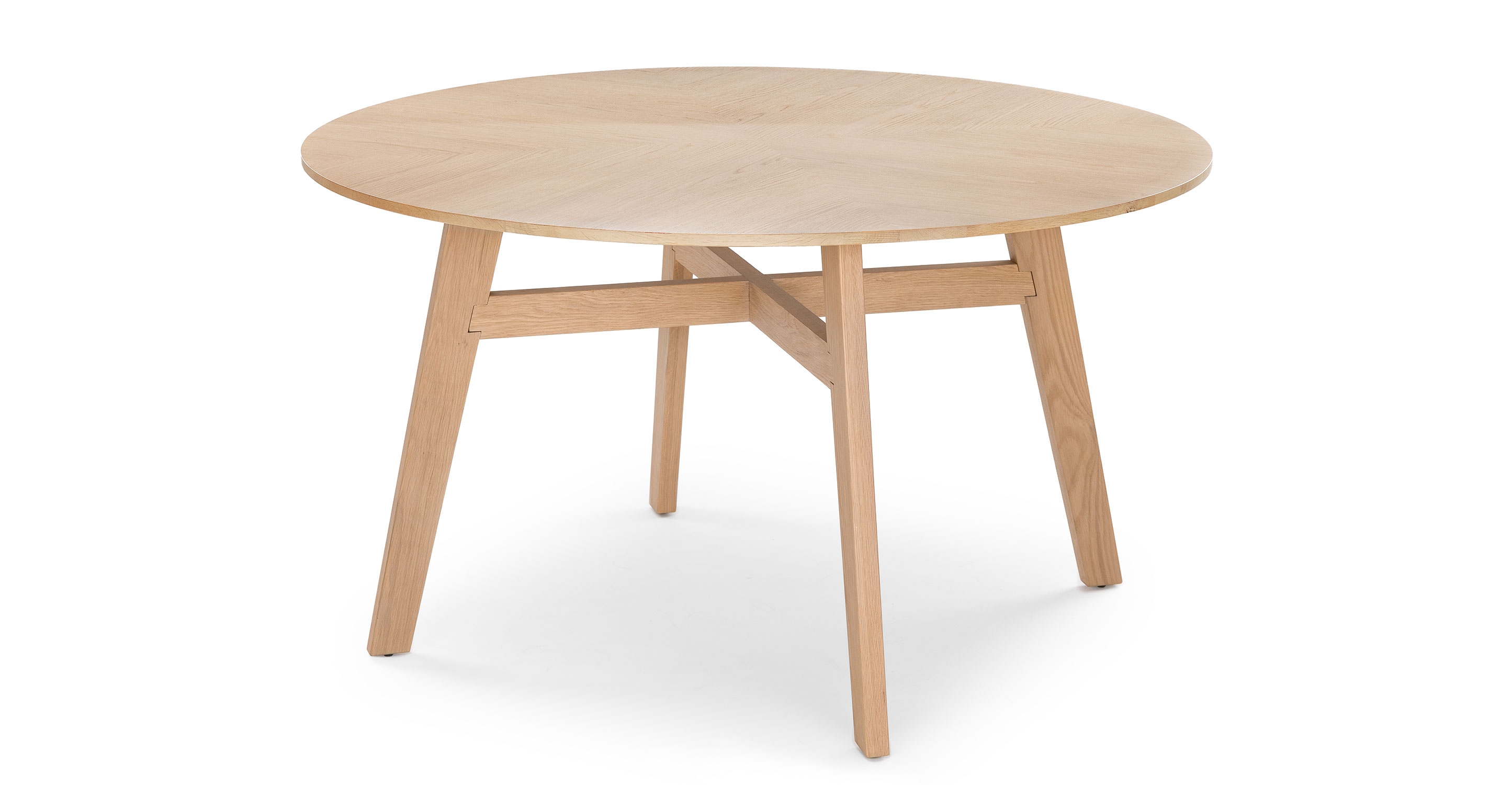 Ventu Light Oak Round Dining Table - Image 1