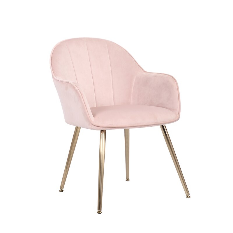 Julian Velvet Arm Chair - Image 1