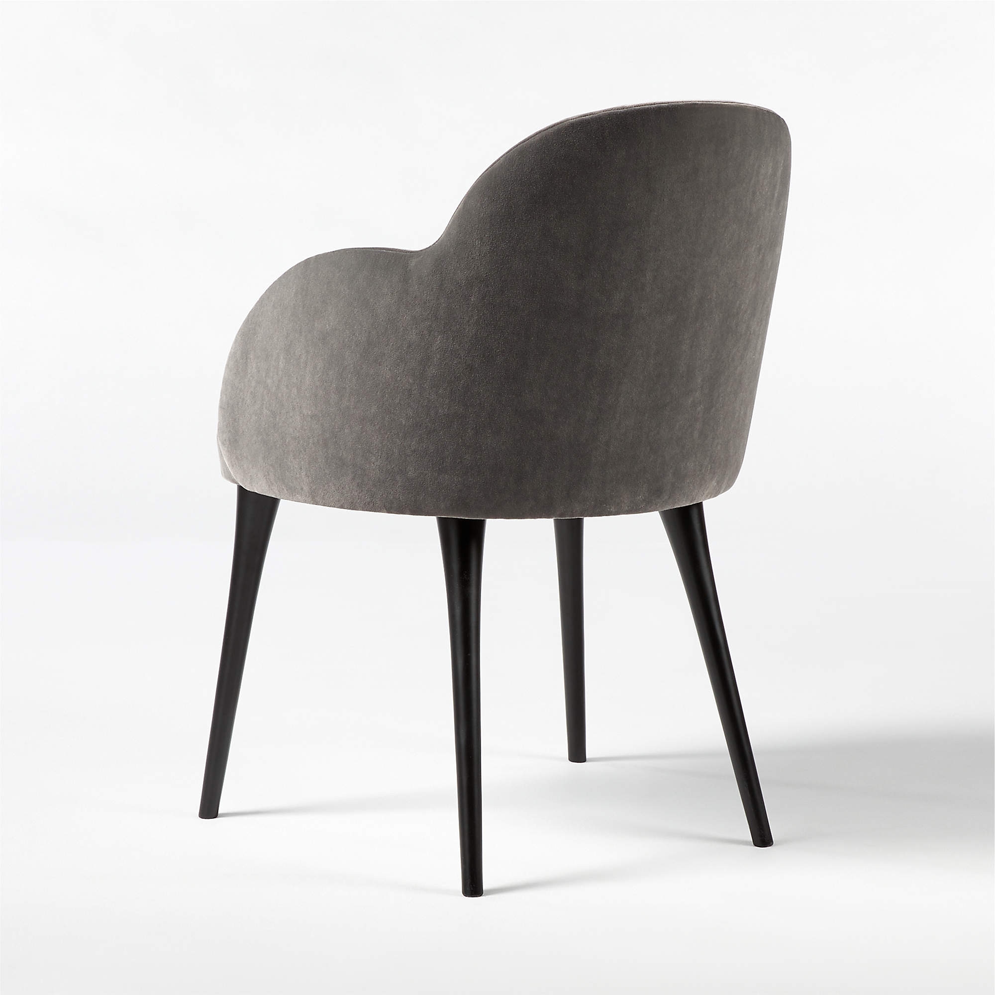 GIULIA GREY VELVET DINING ARMCHAIR - Image 2