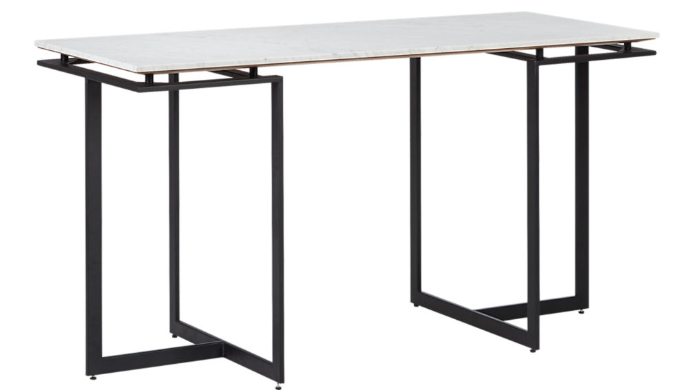 fullerton modular desk with 2 legs - Image 0