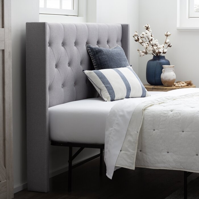 Abriela Upholstered Panel Headboard Queen - Image 1