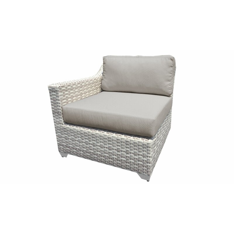 Waterbury Wicker Patio Sofa with Cushions - Image 1