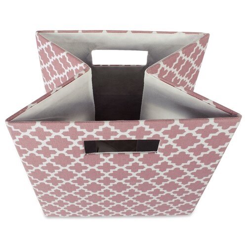 Cube Lattice Square Fabric Polyester Bin - Image 2