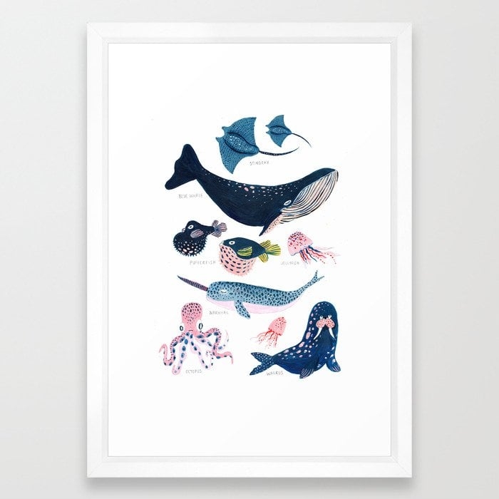 Sea Life Framed Art Print - Image 0
