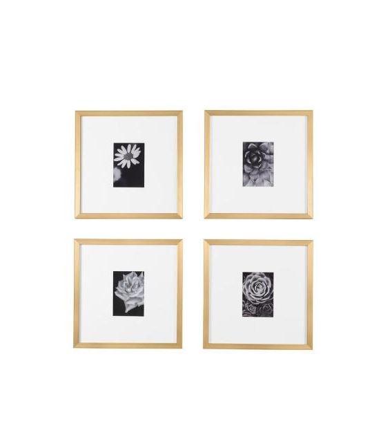 Gallery Picture Frames, Gold, Set of 4 - Image 0
