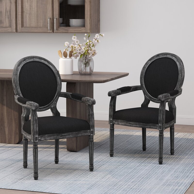 Vickie King Louis Back Arm Chair (Set of 2) - Image 0
