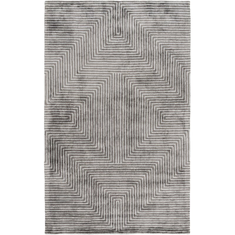 Riveter Hand-Tufted Gray Area Rug - Image 0