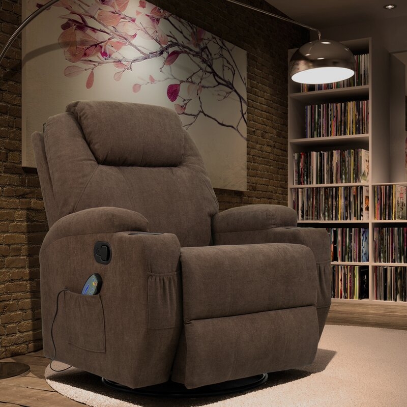 Swivel Rocker Reclining Heated Full Body Massage Chair - Image 6