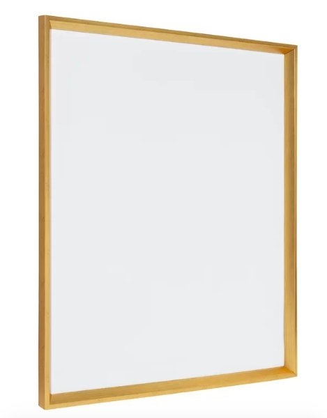 31.5" H x 25.5" W x 1.5" D Gold Magnetic Wall Mounted Dry Erase Board - Image 1